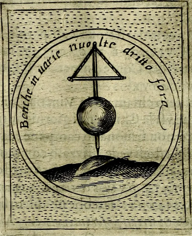 An illustration from Teatro d'imprese, 1623, leaf 1187