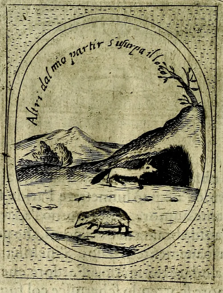 An illustration from Teatro d'imprese, 1623, leaf 1193