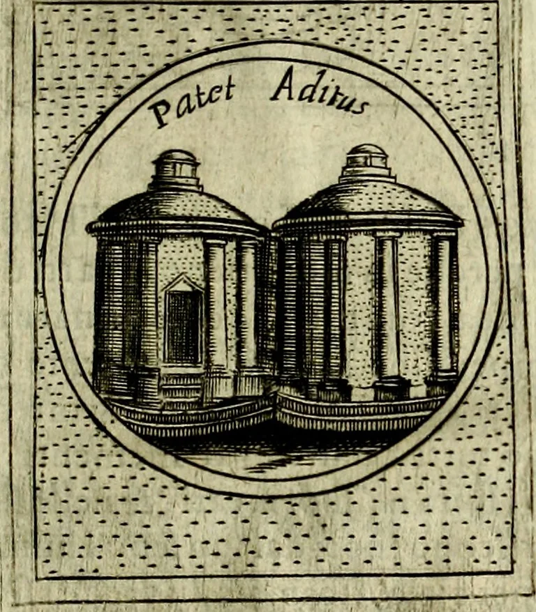 An illustration from Teatro d'imprese, 1623, leaf 1198