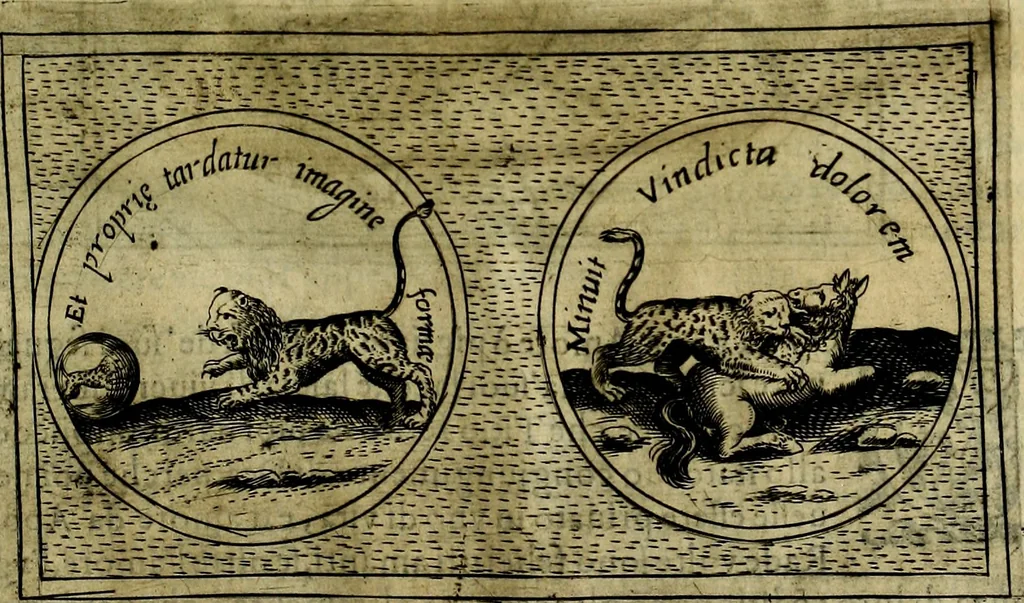 An illustration from Teatro d'imprese, 1623, leaf 1202