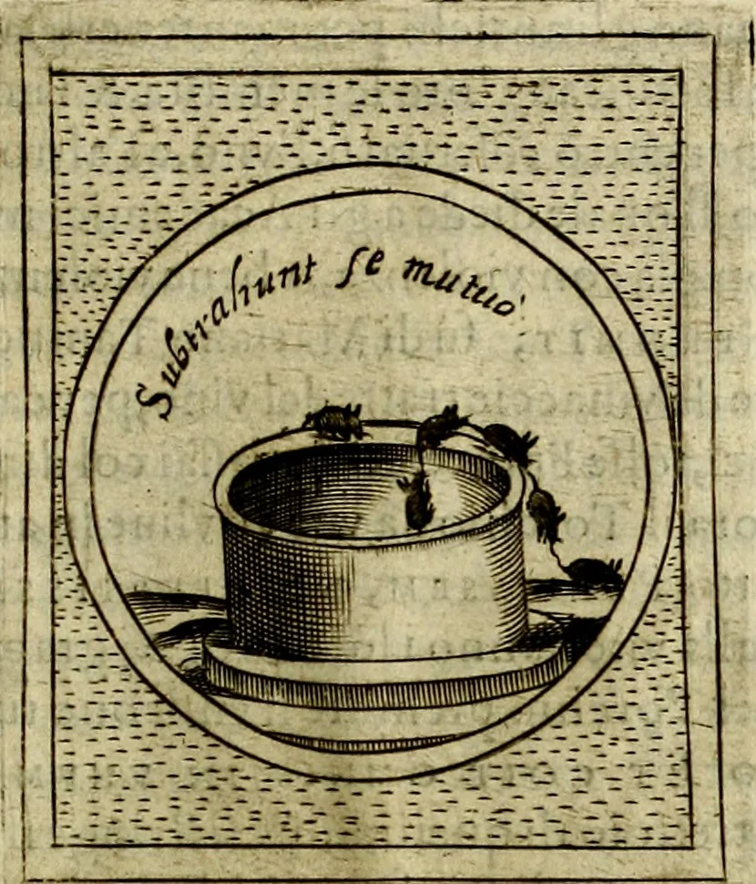 An illustration from Teatro d'imprese, 1623, leaf 1204