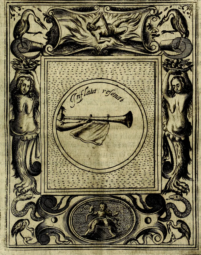 An illustration from Teatro d'imprese, 1623, leaf 1210