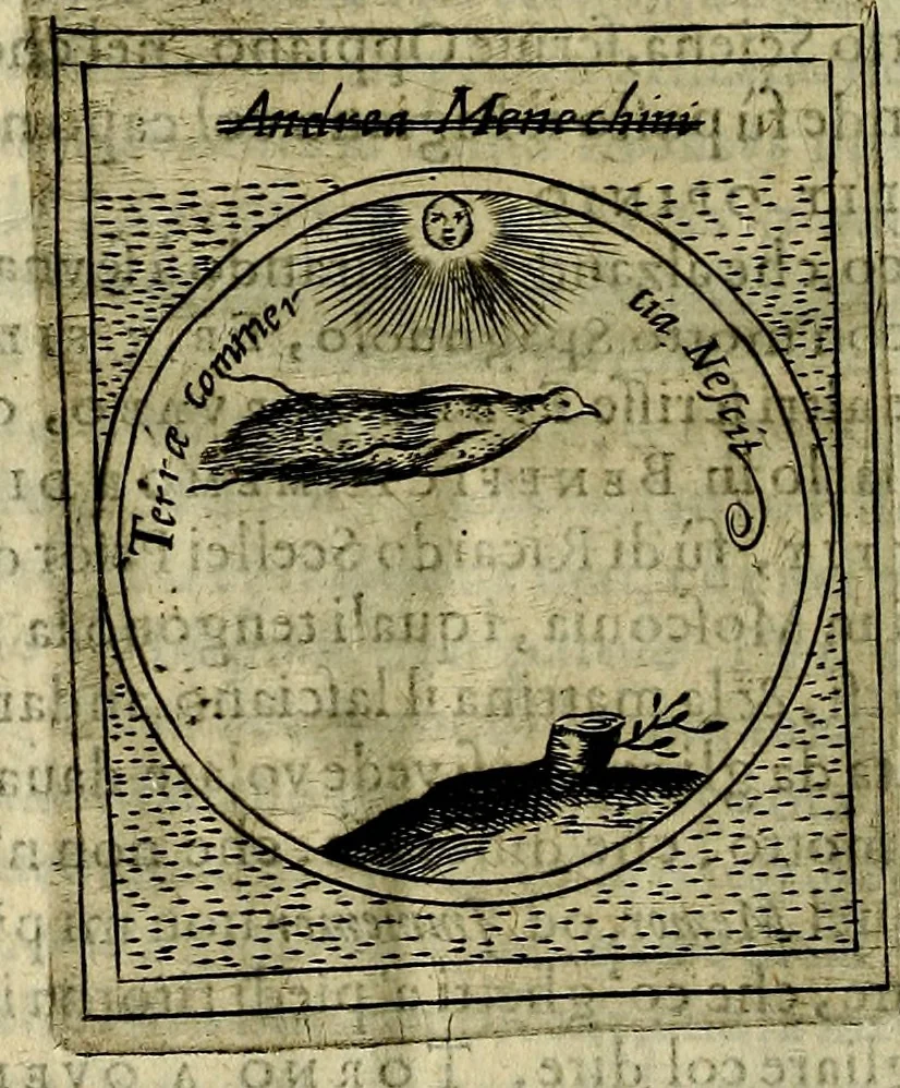 An illustration from Teatro d'imprese, 1623, leaf 1219