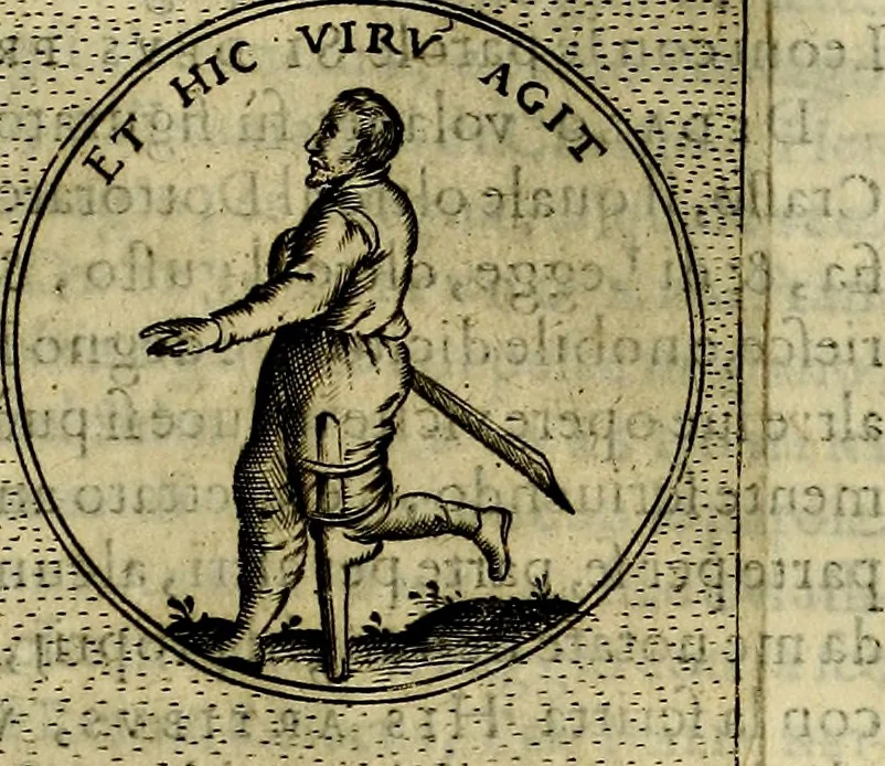 An illustration from Teatro d'imprese, 1623, leaf 522