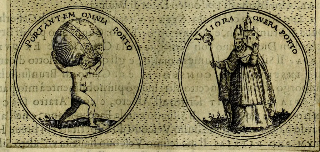 An illustration from Teatro d'imprese, 1623, leaf 522