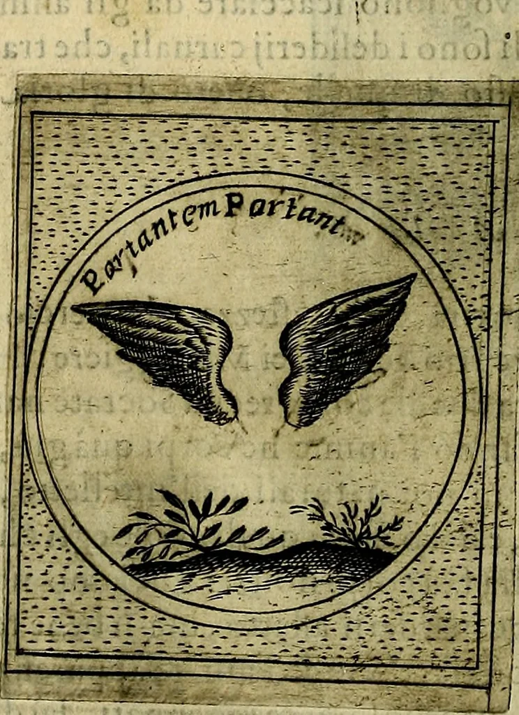 An illustration from Teatro d'imprese, 1623, leaf 543
