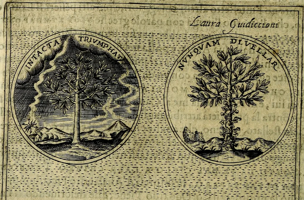 An illustration from Teatro d'imprese, 1623, leaf 563