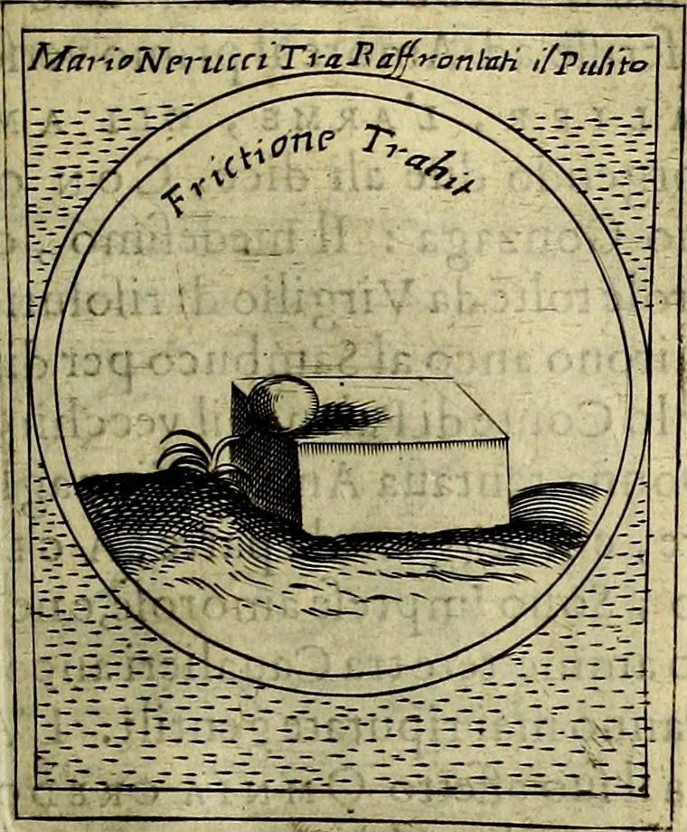 An illustration from Teatro d'imprese, 1623, leaf 570
