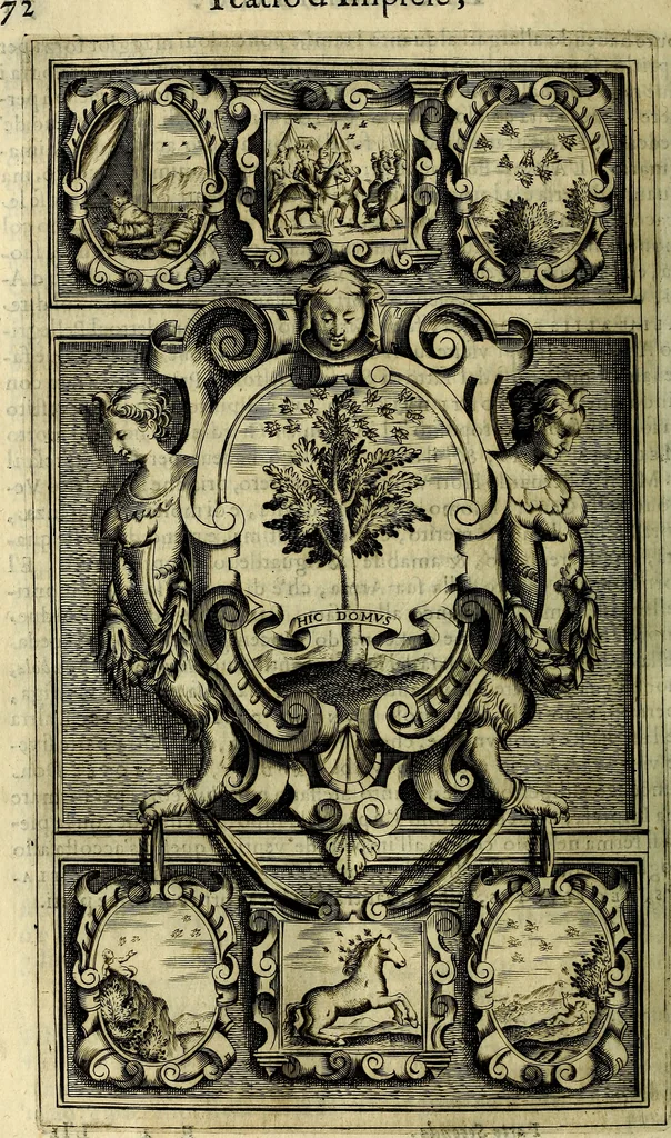 An illustration from Teatro d'imprese, 1623, leaf 583