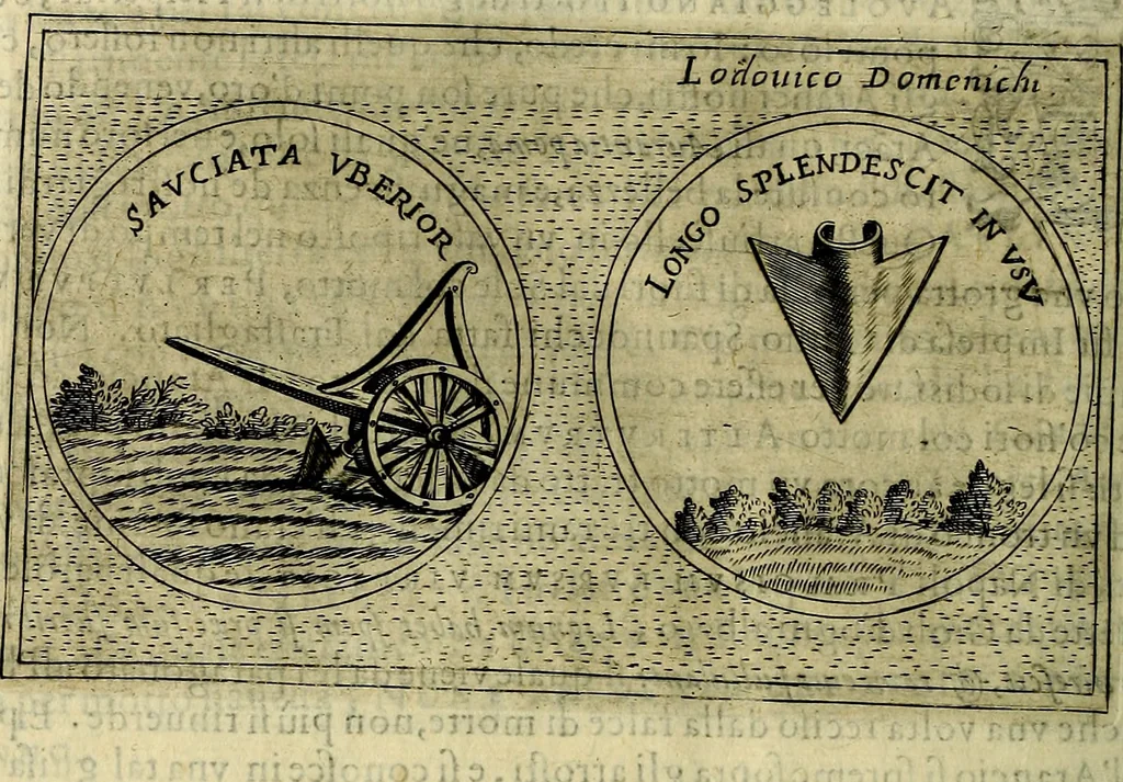 An illustration from Teatro d'imprese, 1623, leaf 607