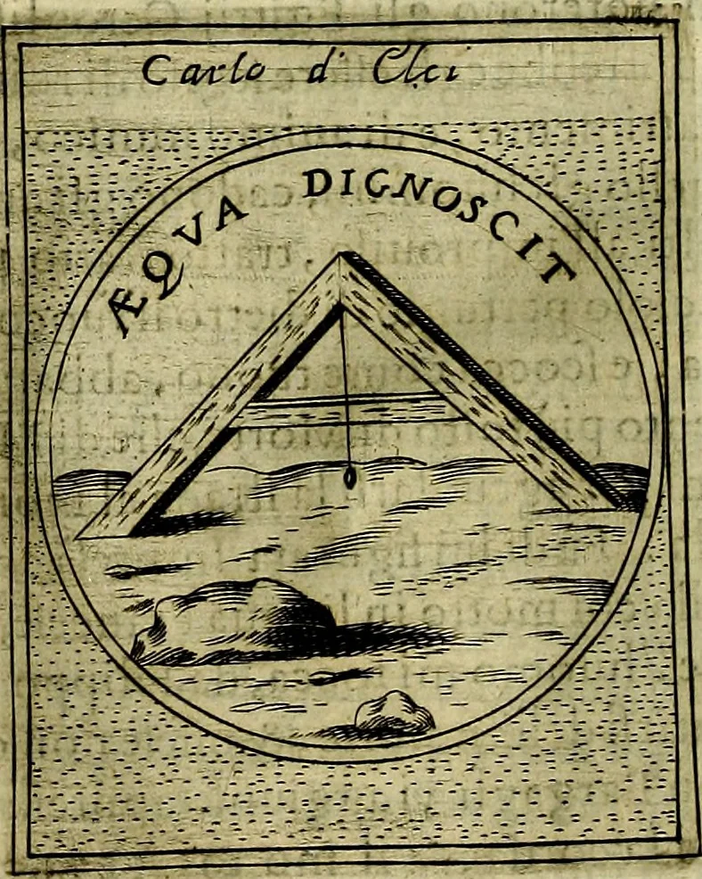 An illustration from Teatro d'imprese, 1623, leaf 609