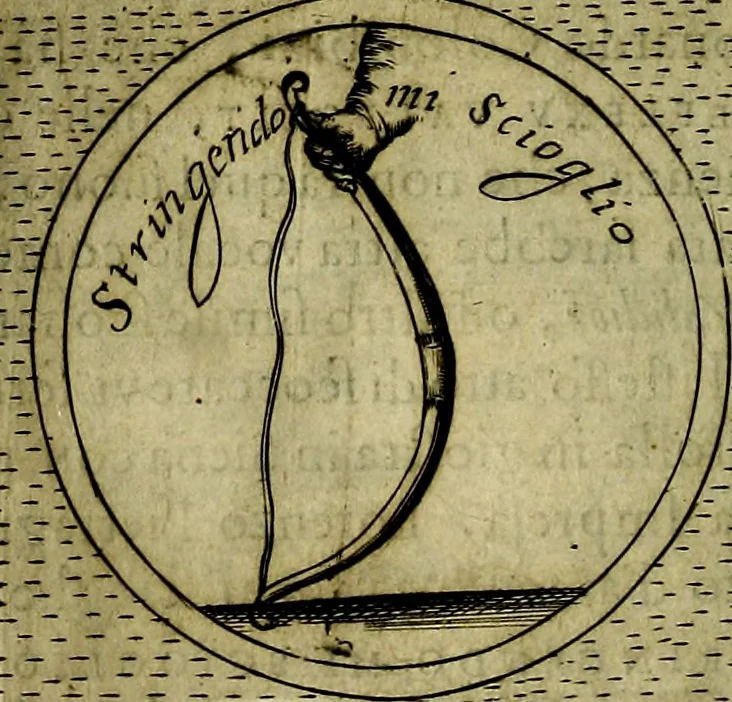 An illustration from Teatro d'imprese, 1623, leaf 611