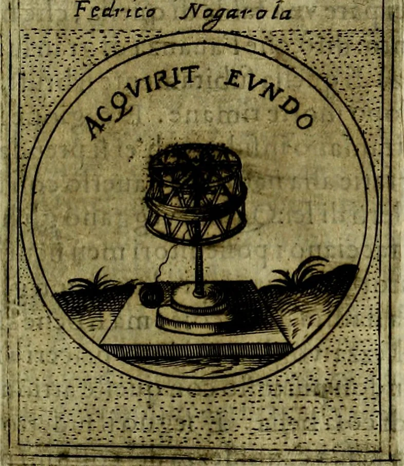 An illustration from Teatro d'imprese, 1623, leaf 612