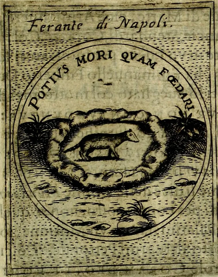 An illustration from Teatro d'imprese, 1623, leaf 614