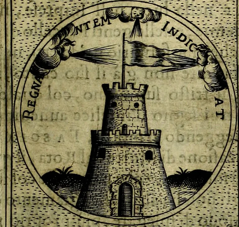 An illustration from Teatro d'imprese, 1623, leaf 632