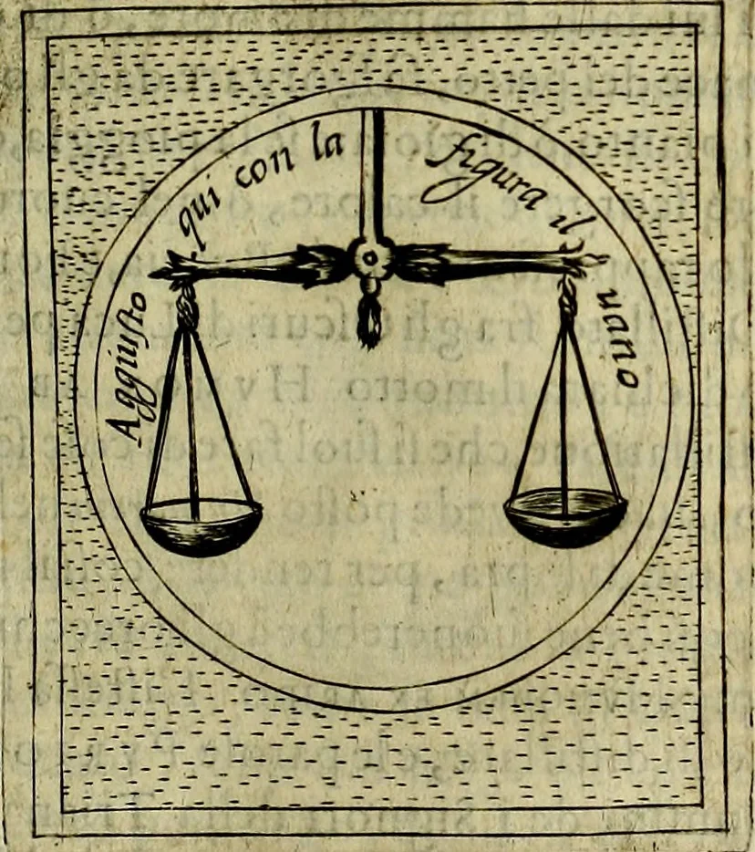 An illustration from Teatro d'imprese, 1623, leaf 646