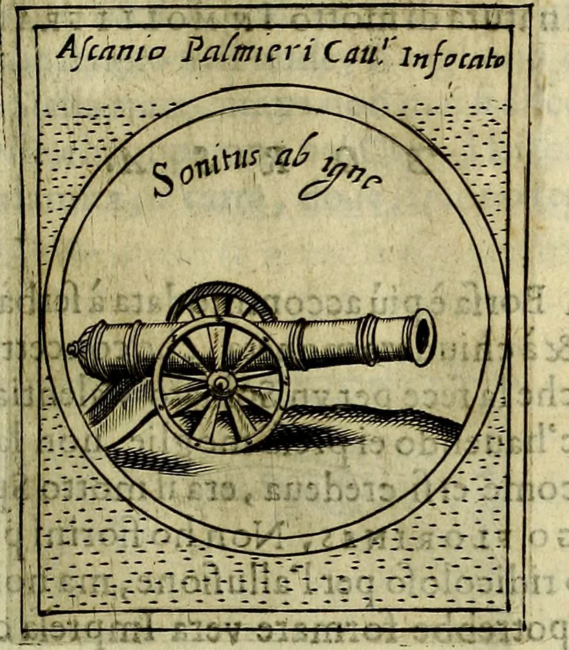 An illustration from Teatro d'imprese, 1623, leaf 648