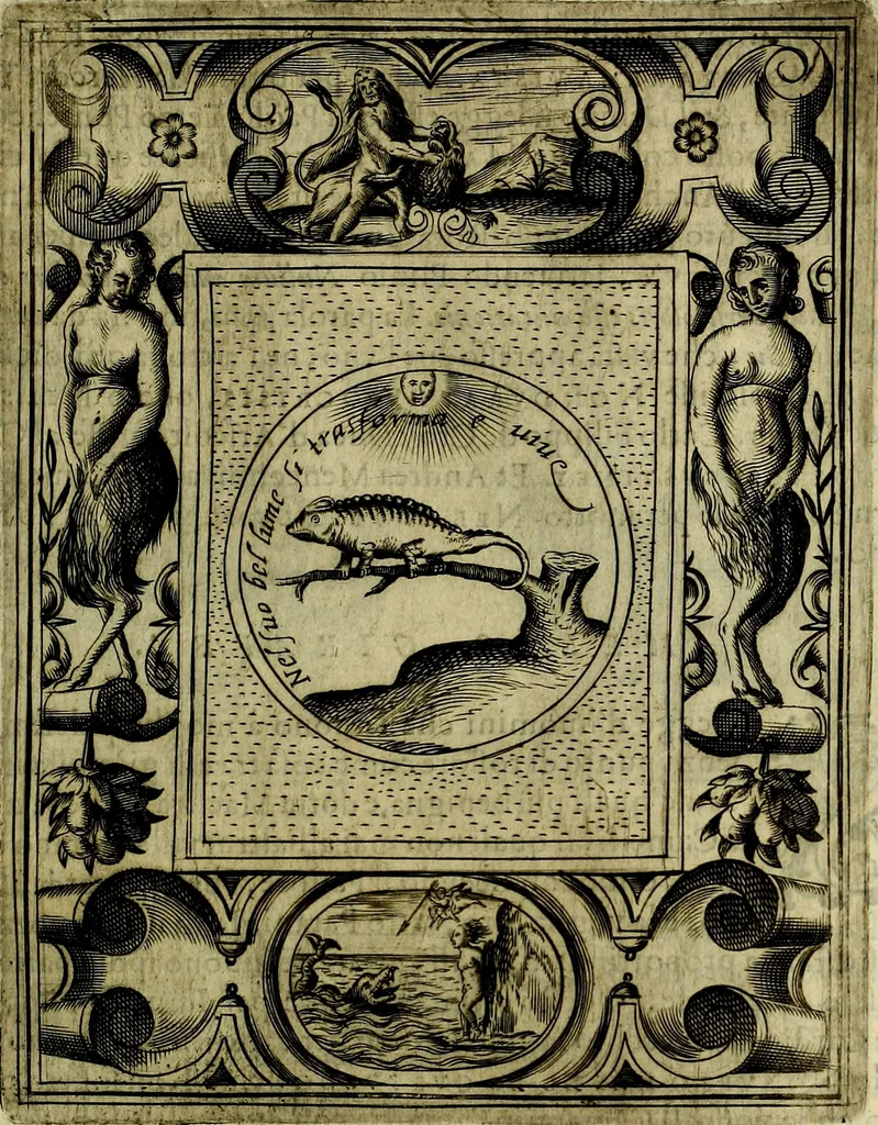 An illustration from Teatro d'imprese, 1623, leaf 664