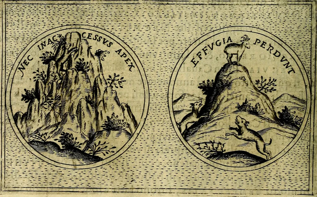 An illustration from Teatro d'imprese, 1623, leaf 667