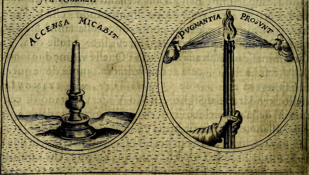 An illustration from Teatro d'imprese, 1623, leaf 673
