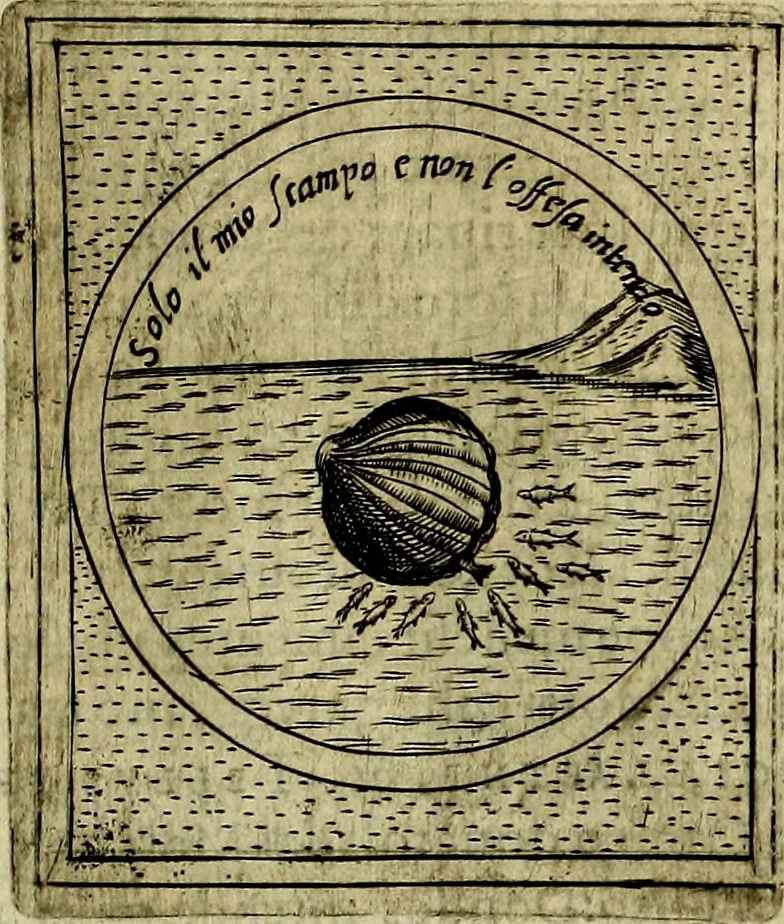 An illustration from Teatro d'imprese, 1623, leaf 684