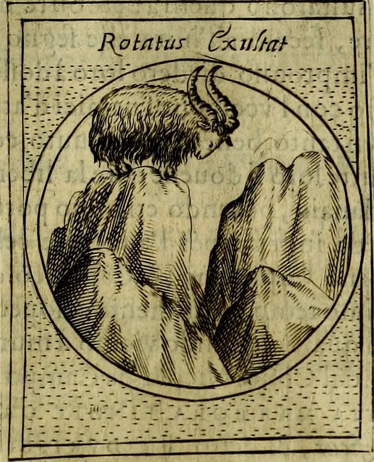 An illustration from Teatro d'imprese, 1623, leaf 688
