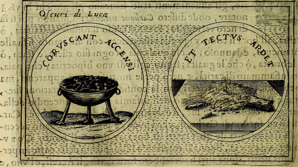 An illustration from Teatro d'imprese, 1623, leaf 691