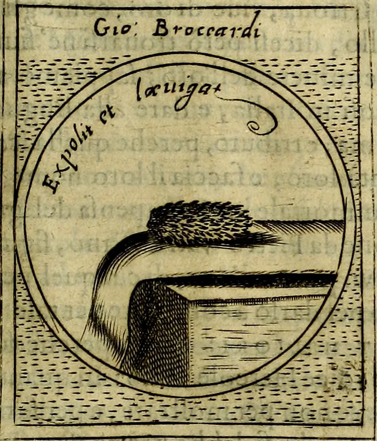 An illustration from Teatro d'imprese, 1623, leaf 692