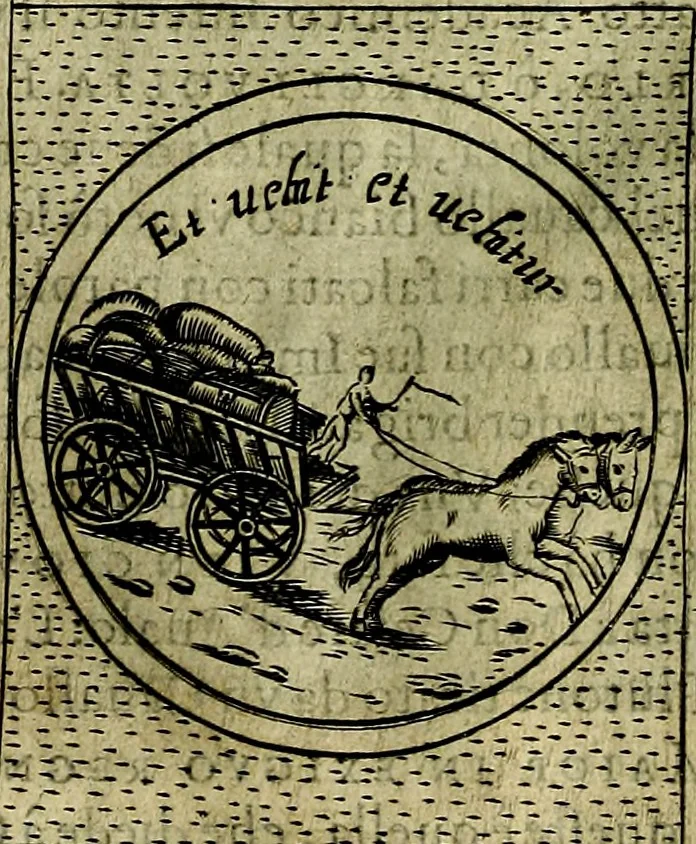 An illustration from Teatro d'imprese, 1623, leaf 695