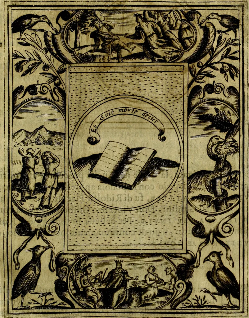 An illustration from Teatro d'imprese, 1623, leaf 698