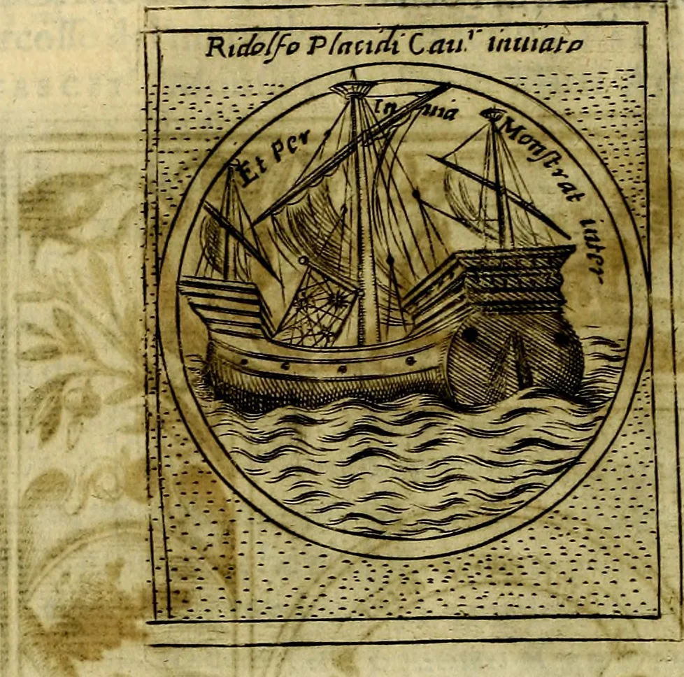 An illustration from Teatro d'imprese, 1623, leaf 699