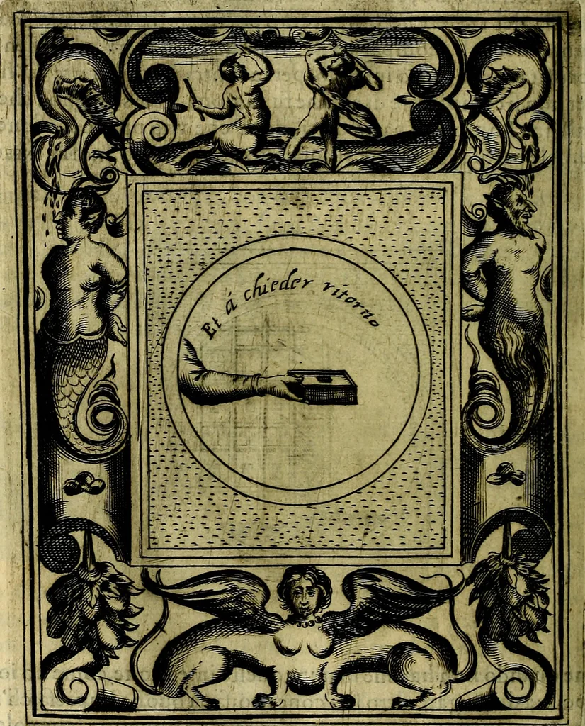 An illustration from Teatro d'imprese, 1623, leaf 701