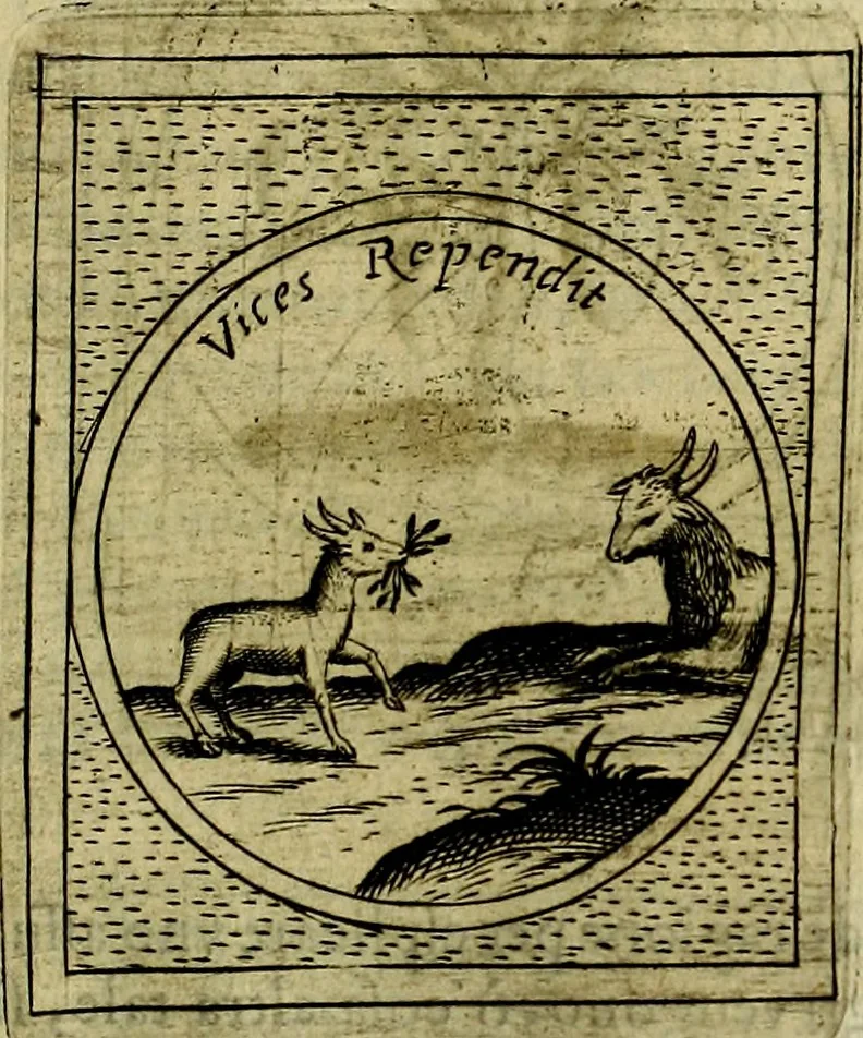 An illustration from Teatro d'imprese, 1623, leaf 712