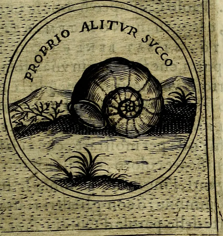 An illustration from Teatro d'imprese, 1623, leaf 724
