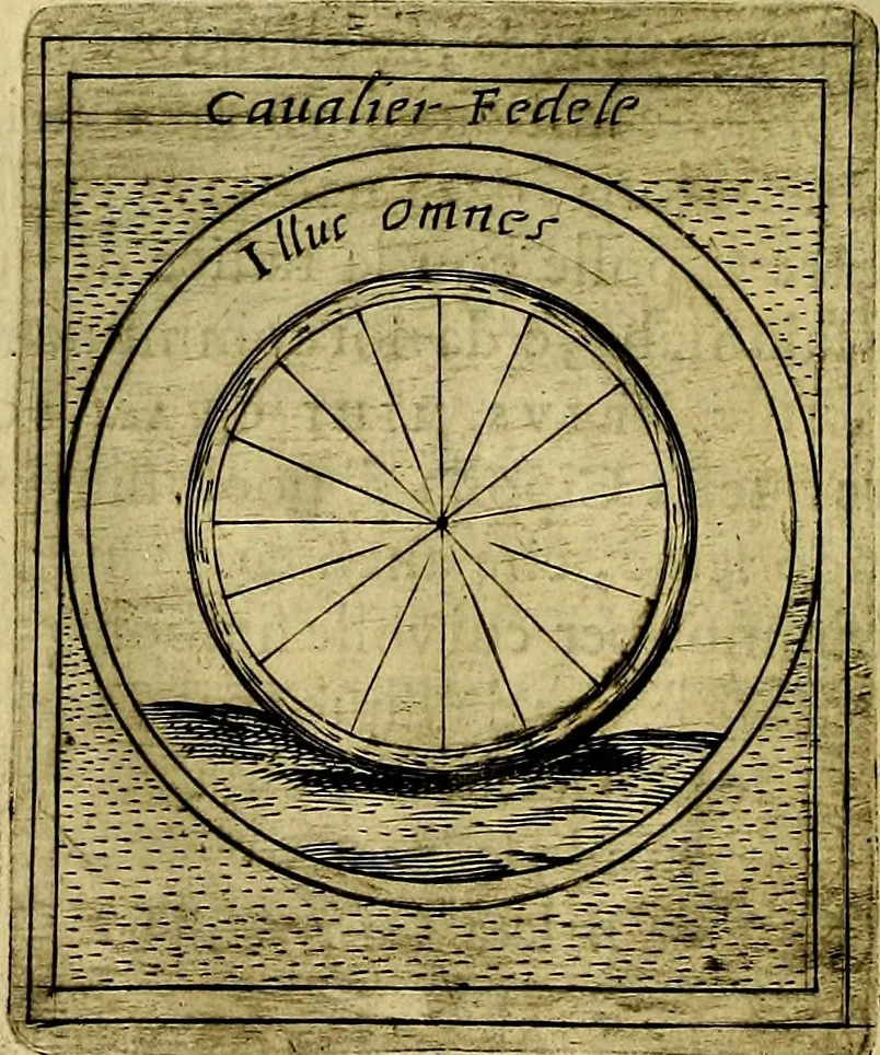An illustration from Teatro d'imprese, 1623, leaf 737