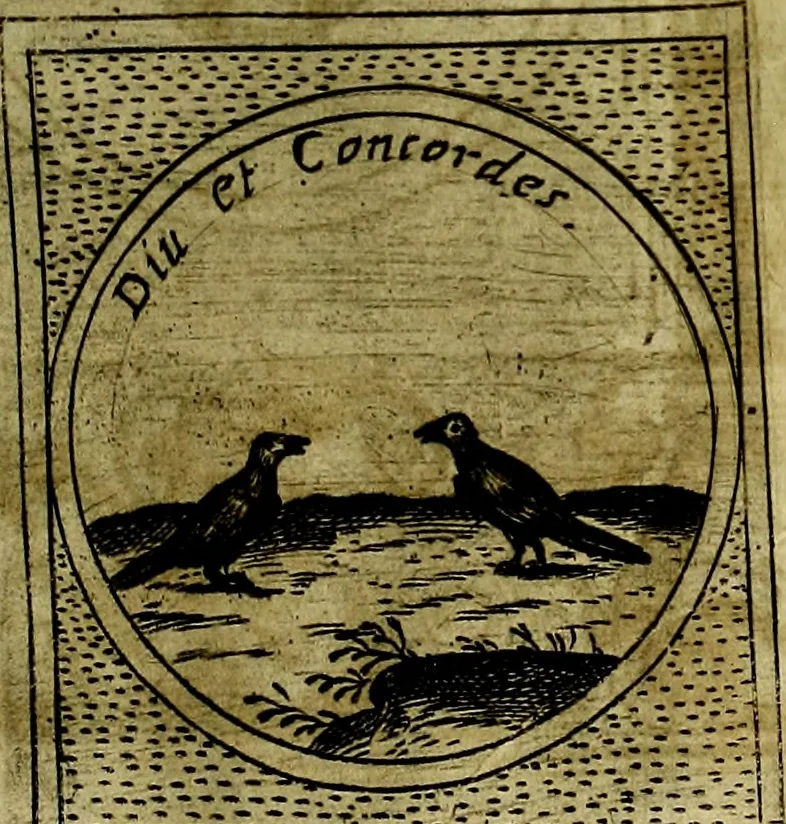 An illustration from Teatro d'imprese, 1623, leaf 758
