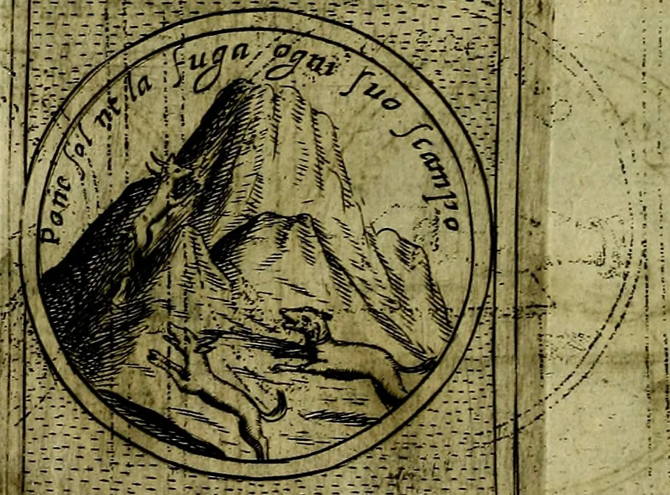 An illustration from Teatro d'imprese, 1623, leaf 779