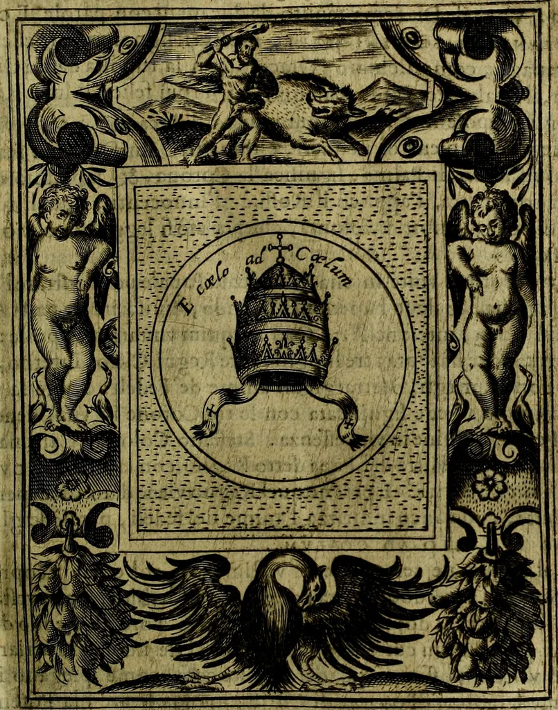 An illustration from Teatro d'imprese, 1623, leaf 784