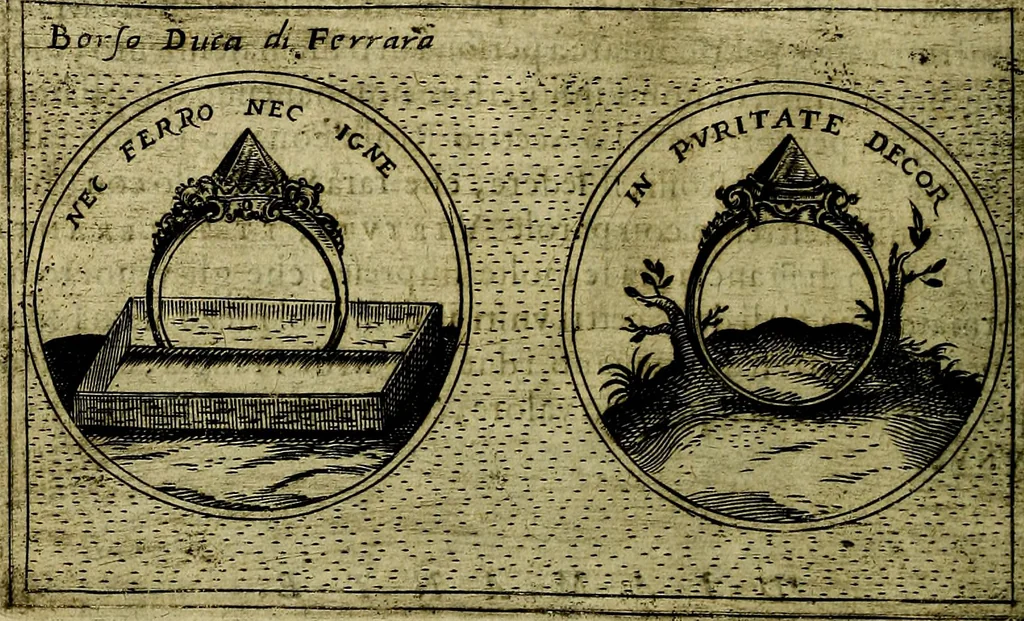 An illustration from Teatro d'imprese, 1623, leaf 787