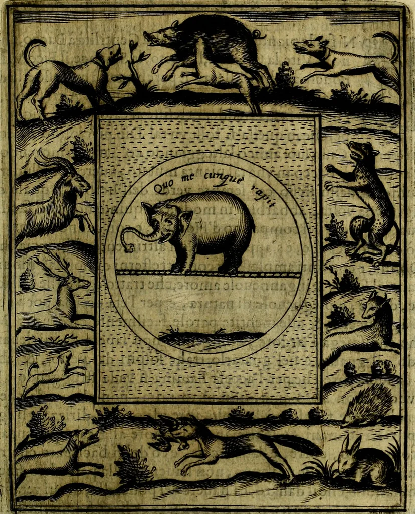 An illustration from Teatro d'imprese, 1623, leaf 812