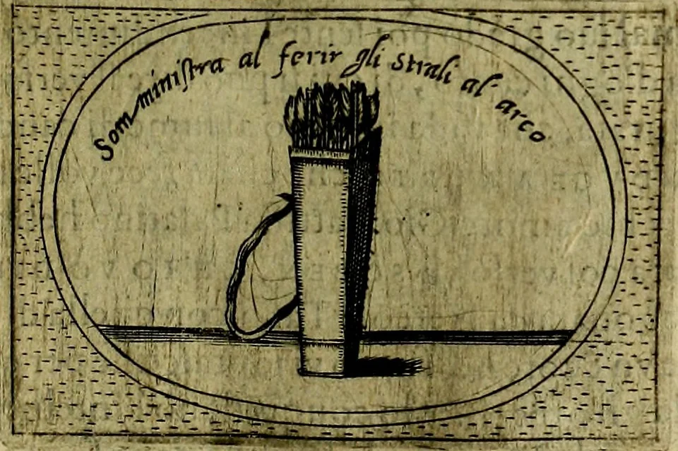 An illustration from Teatro d'imprese, 1623, leaf 820