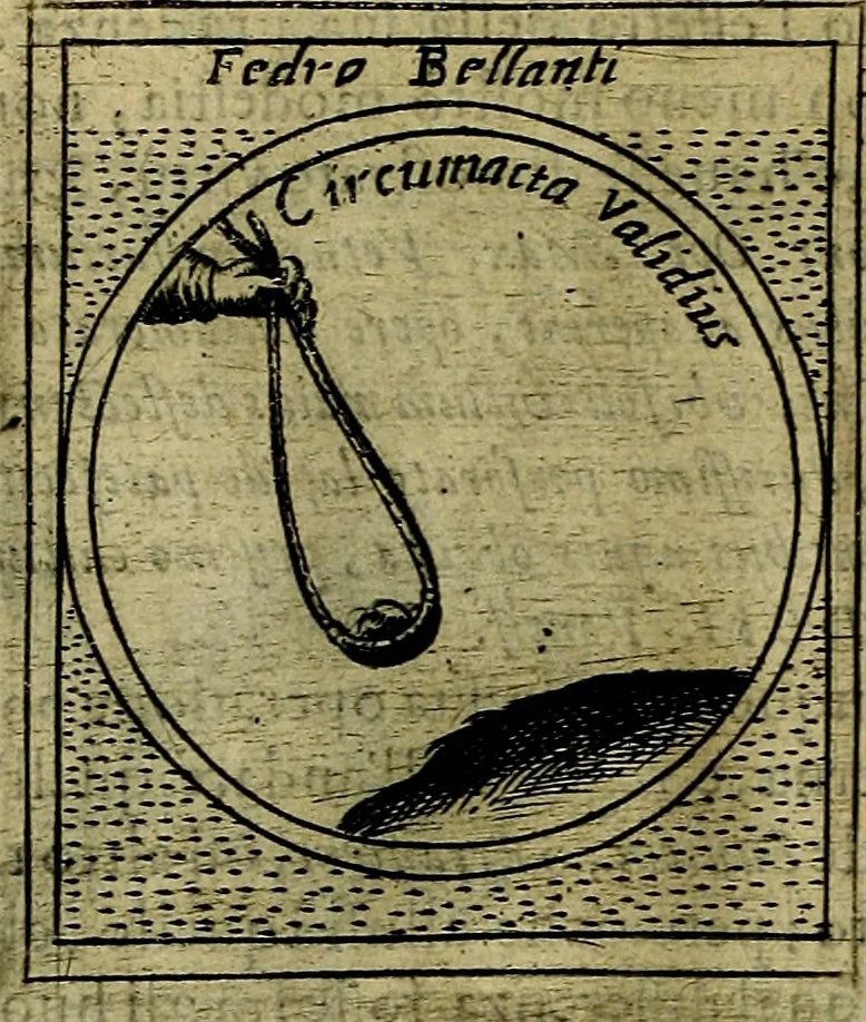 An illustration from Teatro d'imprese, 1623, leaf 853