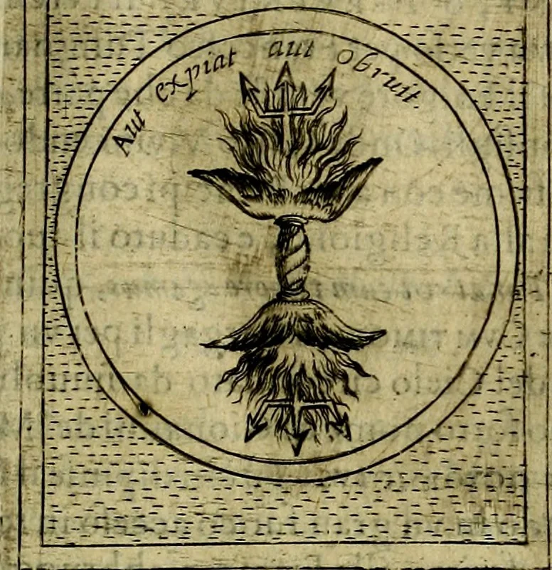 An illustration from Teatro d'imprese, 1623, leaf 854