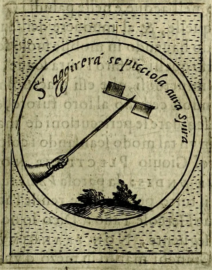 An illustration from Teatro d'imprese, 1623, leaf 882
