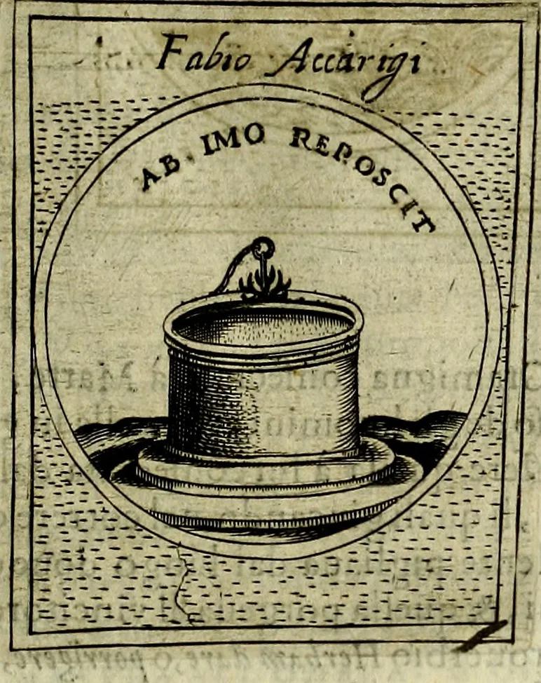 An illustration from Teatro d'imprese, 1623, leaf 890