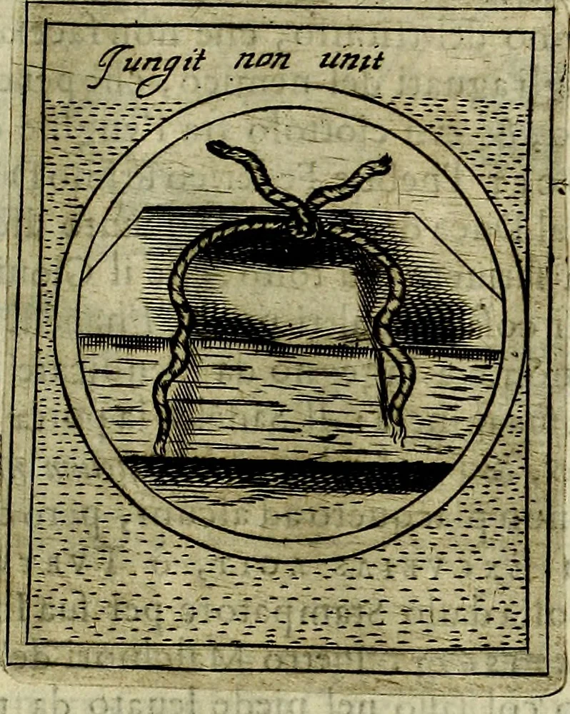 An illustration from Teatro d'imprese, 1623, leaf 898
