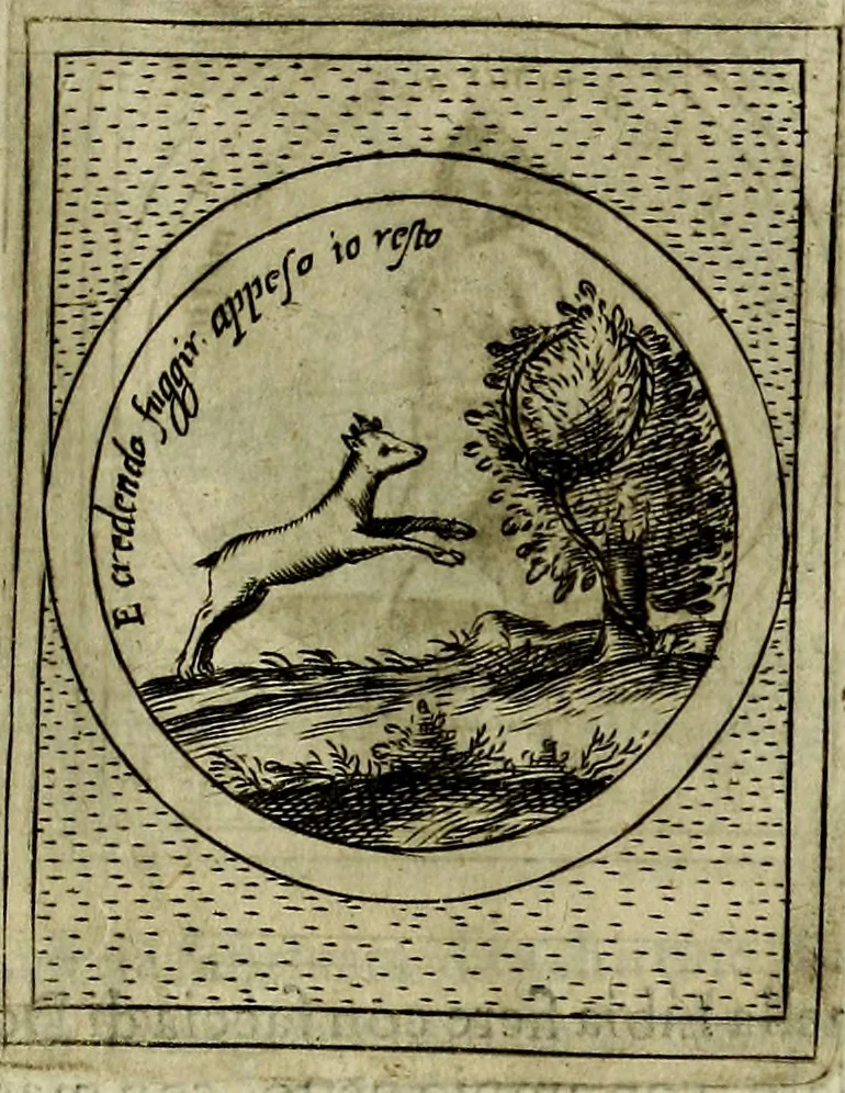 An illustration from Teatro d'imprese, 1623, leaf 936