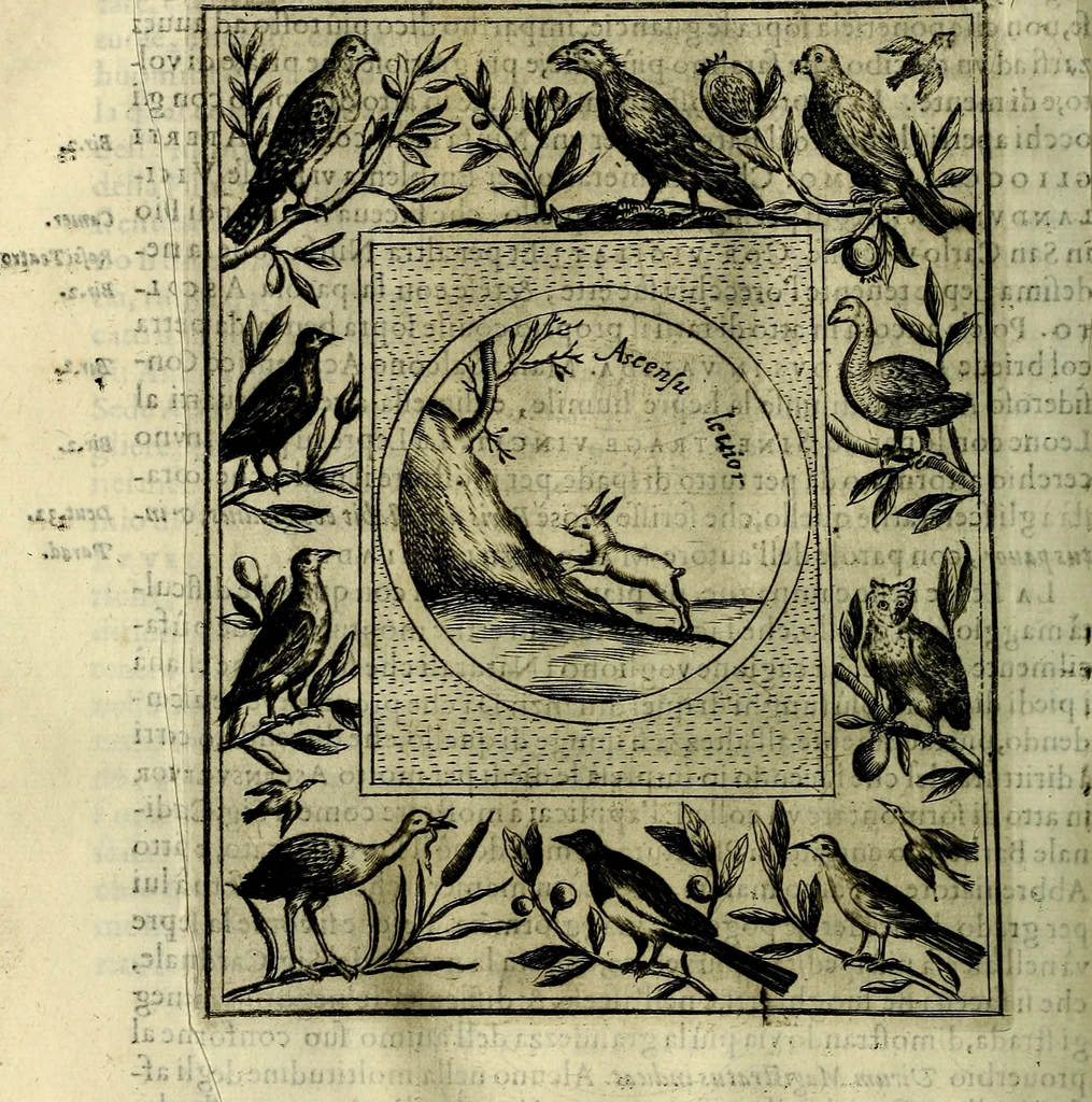 An illustration from Teatro d'imprese, 1623, leaf 955