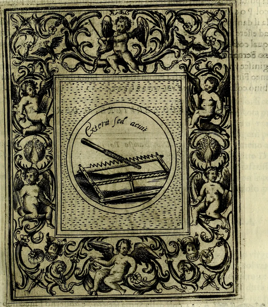 An illustration from Teatro d'imprese, 1623, leaf 958