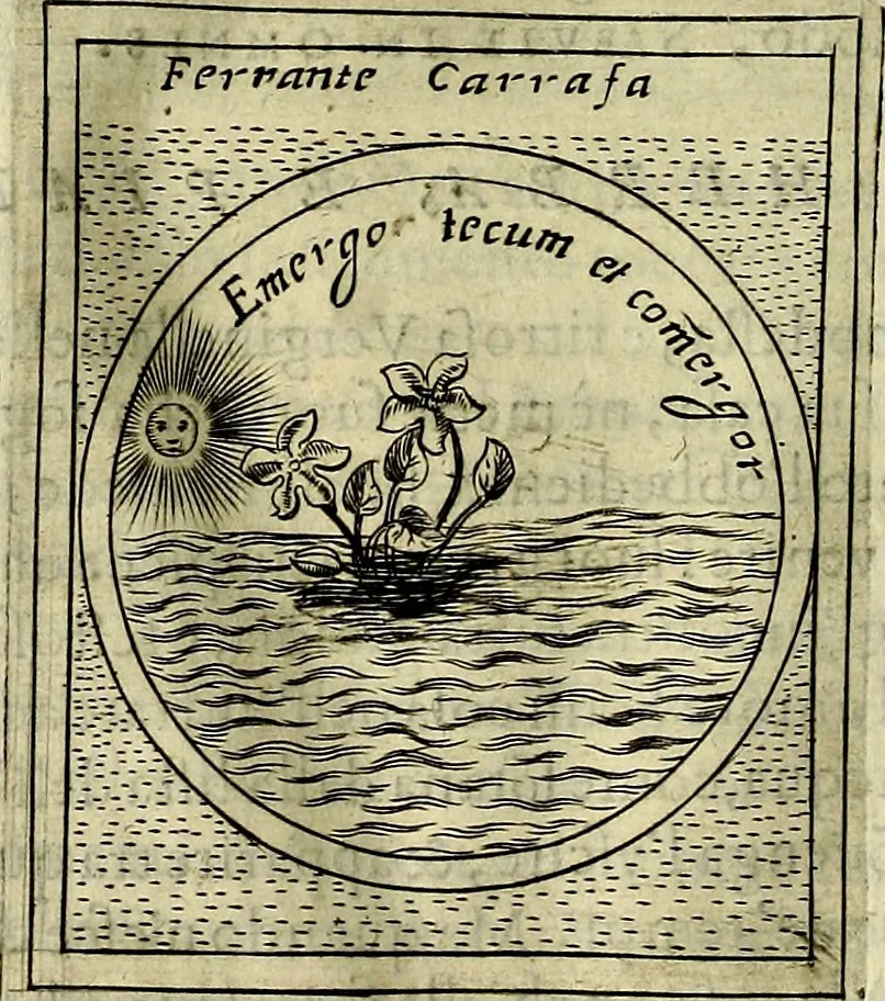 An illustration from Teatro d'imprese, 1623, leaf 965